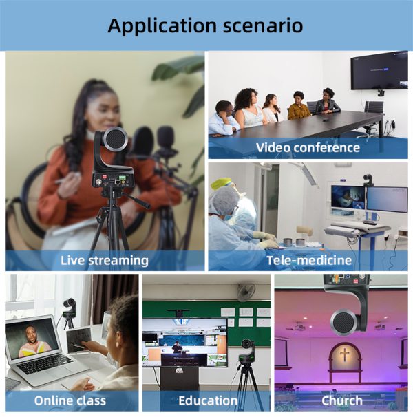 AV Pro FHD PTZ Camera 20x Zoom, NDI, USB3.0, HDMI, SDI, LAN - Image 10